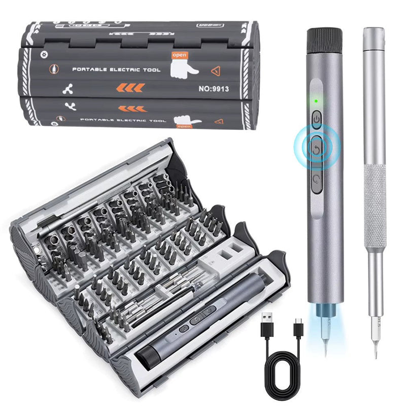 Mega Kit de Chaves e Acessórios Completo com Chave Elétrica e Manual